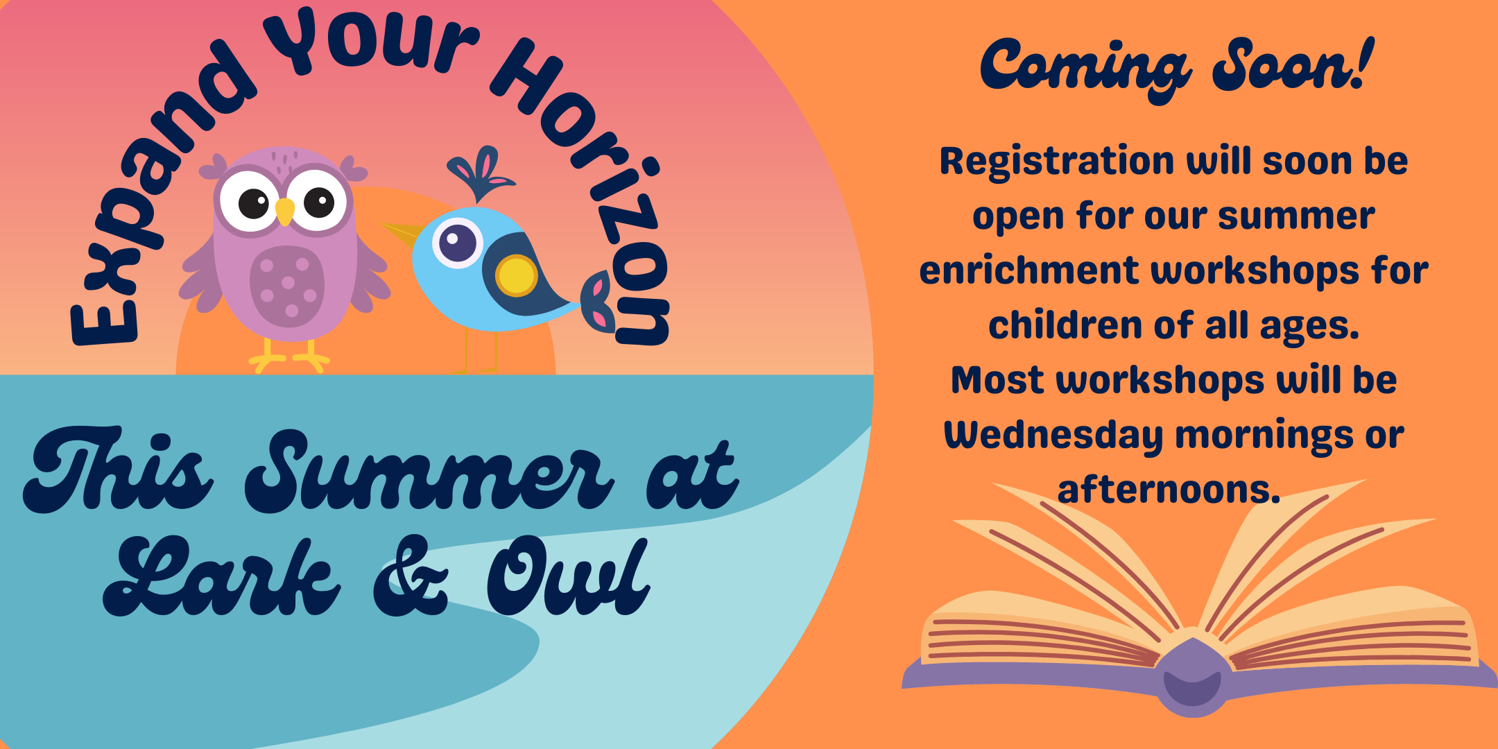 Summer Programs Lark & Owl Booksellers